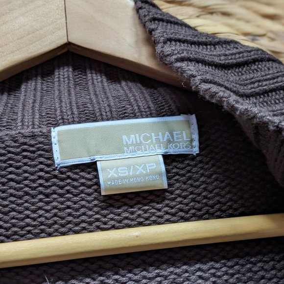 EUC (XS) - MICHAEL MICHAEL KORS Short Slv Open Front Belted Cardigan - Picture 5 of 6